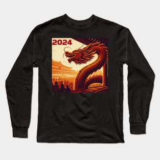 2024 Lunar New Year Wooden Dragon Long Sleeve T-Shirt